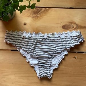 HOLLISTER✨Never Worn Bikini Bottoms✨White Stripe
